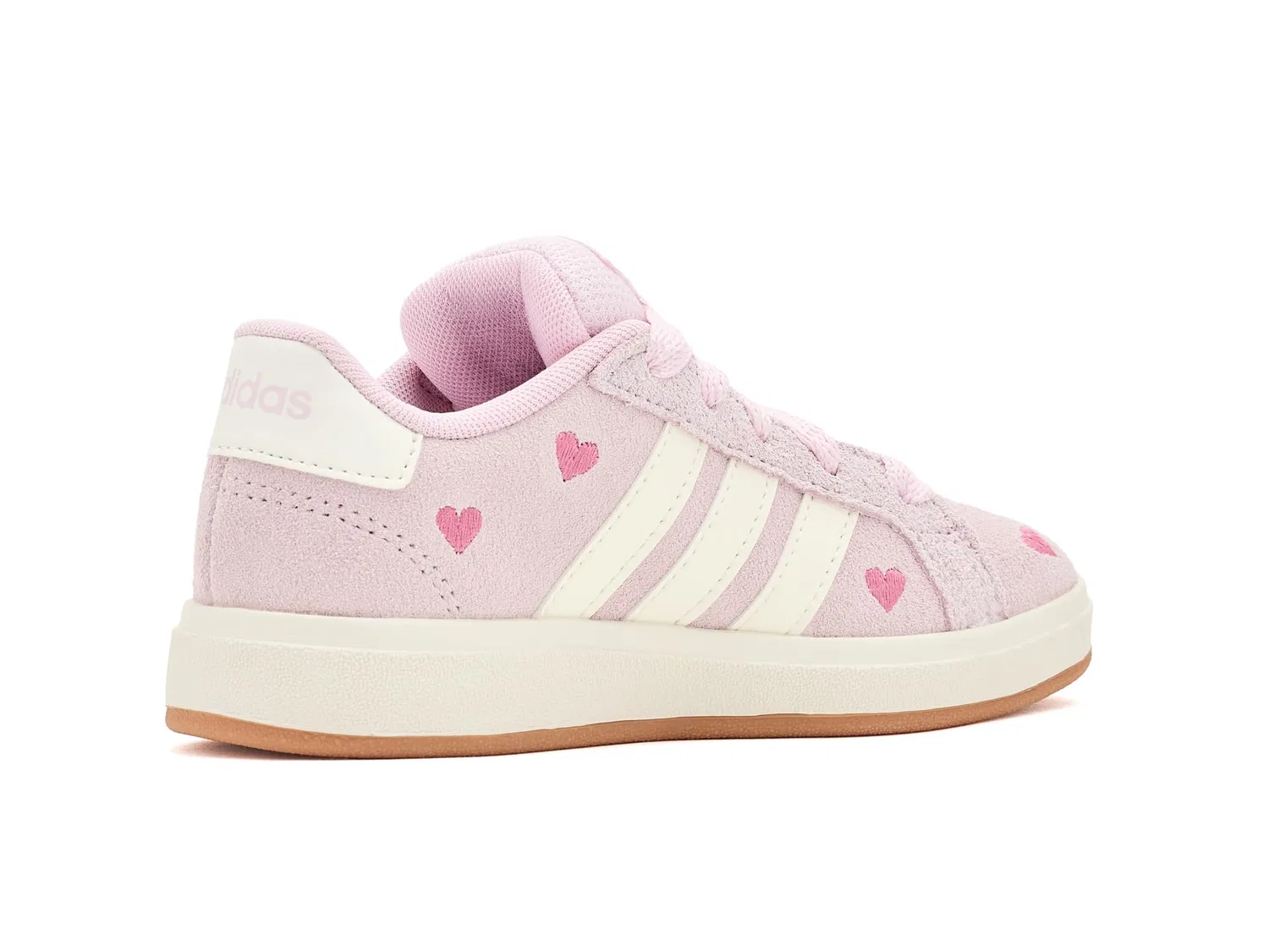 Кроссовки Grand Court 00s (для маленьких и больших детей) Adidas Kids, Clear Pink/Off-White/Gum — фото 4