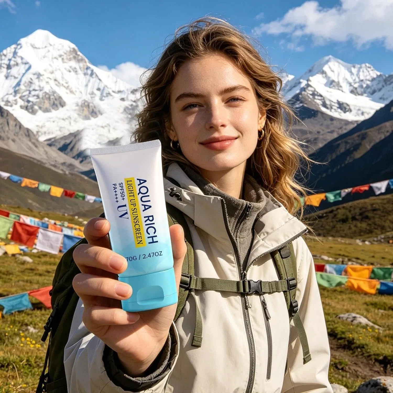 Солнцезащитный крем для лица, Generisch, 70 г, SPF 50+, Mehrfarbig — фото 3