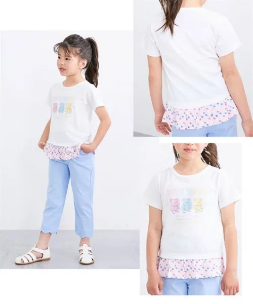 Детская футболка с принтом, модель Selectable Design Print QUNTSTYLE, Лавандовый — фото 3
