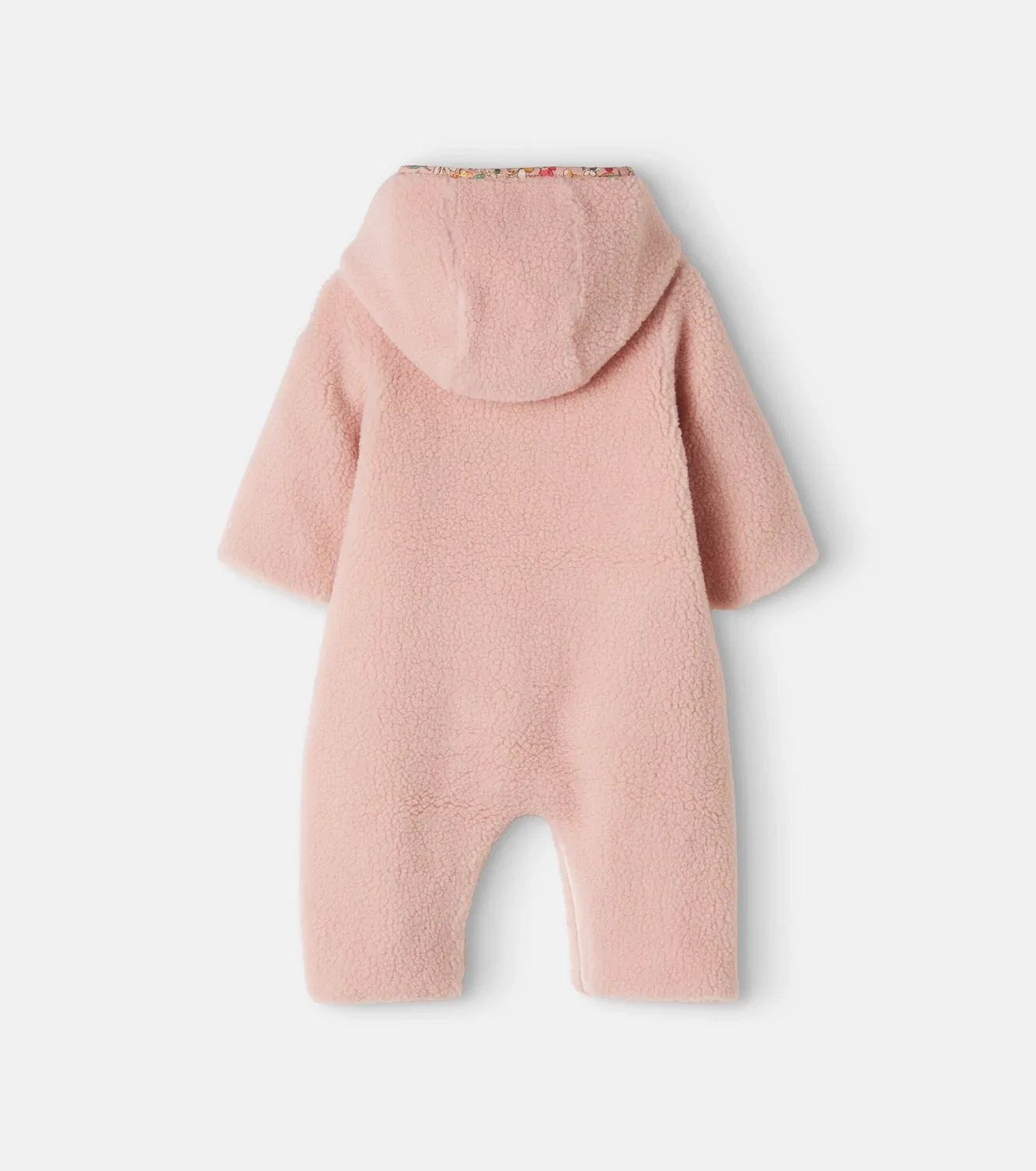 Комбинезон-мишка с капюшоном Moncler Enfant, розовый — фото 3