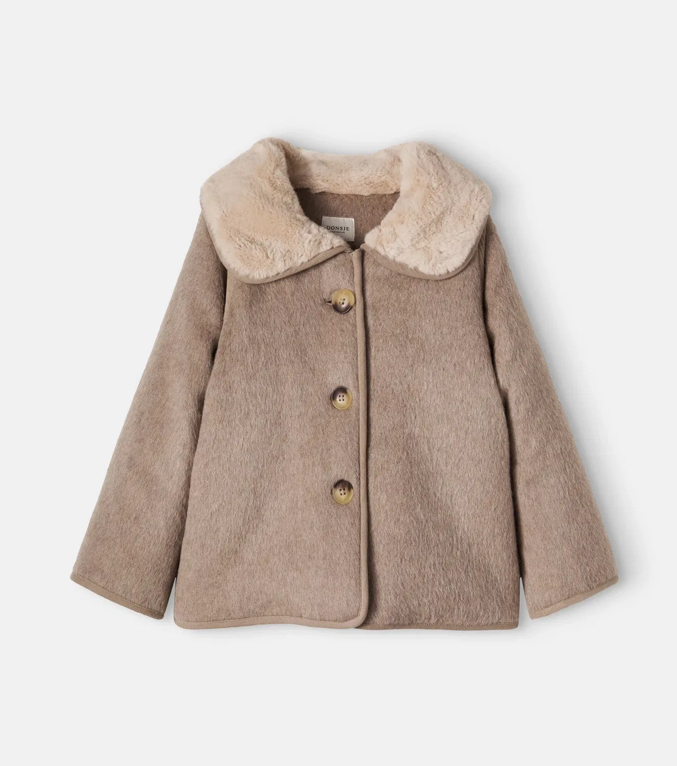 Пальто из шерстяной смеси Levian Donsje, серый