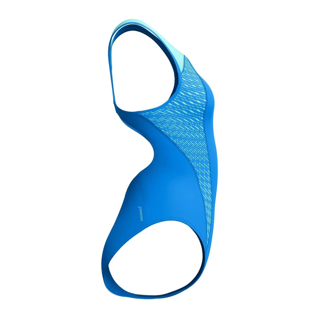 Детский купальник слитный спортивный Plmt Pt Lnbk Speedo, Blau — фото 4