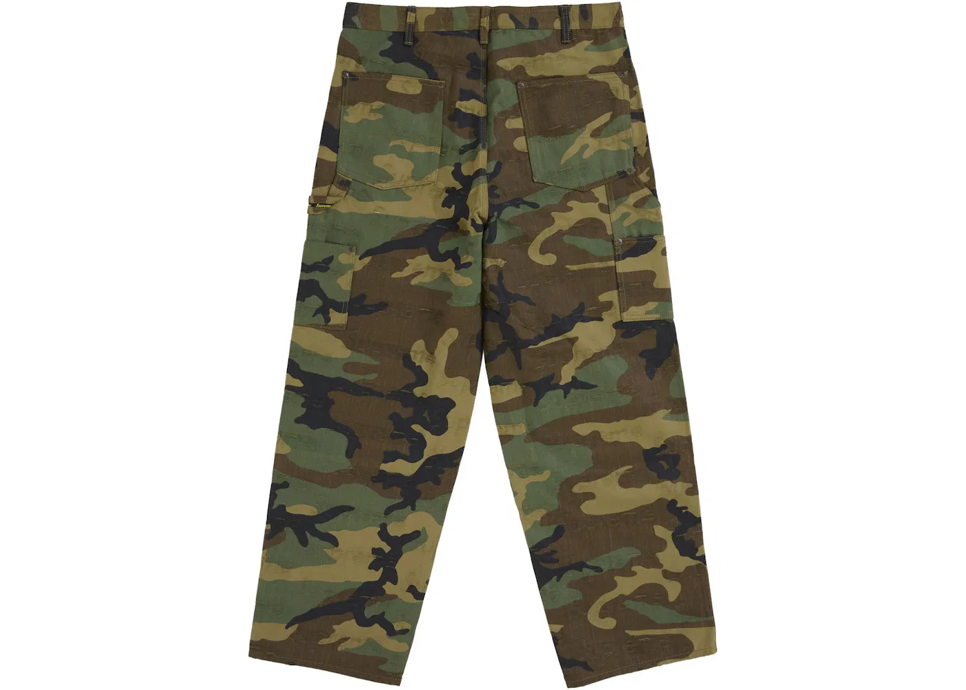Мужские джинсы с двойным коленом Supreme Jacquard Logos Double Knee Denim Painter Jean Supreme, Woodland Camo — фото 2