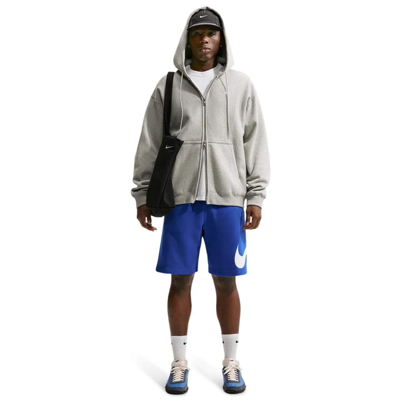 Мужские шорты Solo Swoosh Fleece Nike, цвет Old Royal/Old Royal/White — фото 3