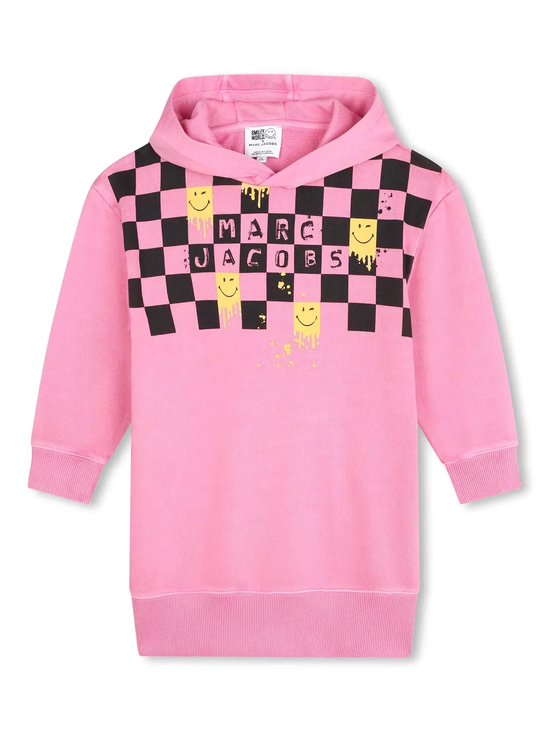 Платье-худи в клетку Marc Jacobs, розовый
