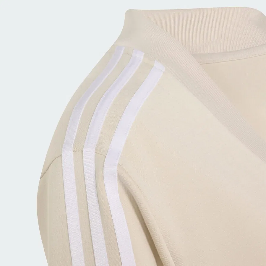 Худи на молнии ADIDAS ORIGINALS 'Adiluna Season 2 Superstar' бежевого цвета — фото 4