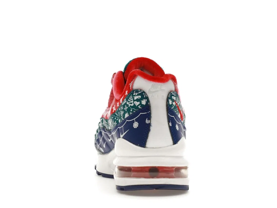 Детские кроссовки Lifestyle с рождественским принтом Nike Air Max 95 Nike, Red/White/Blue/Green — фото 4