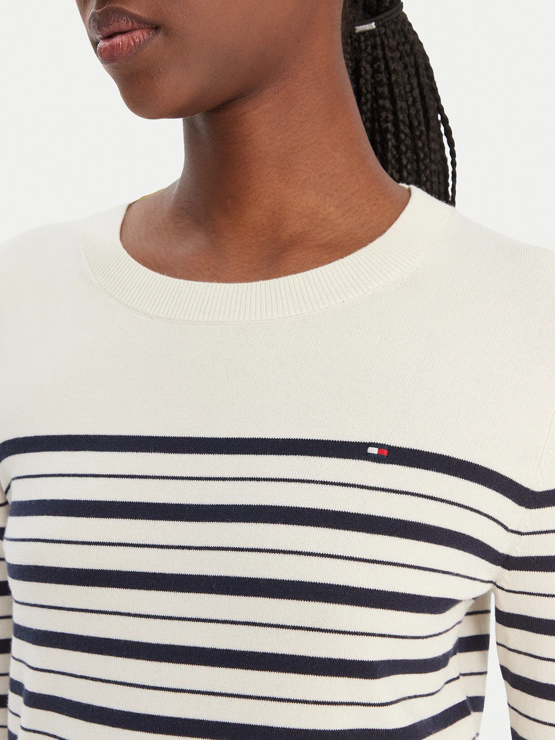Женский пуловер стандартного кроя Tommy Hilfiger, бежевый — фото 4