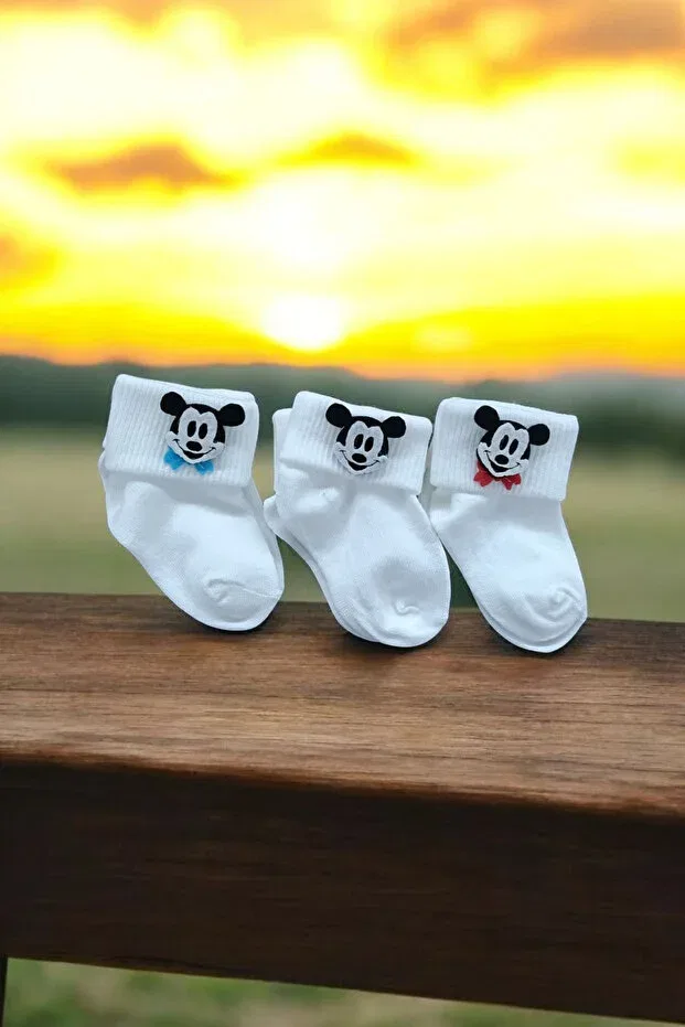 Детские носки для малышей с фигурками из фетра 3-пак Özkardeşler Baby, Nude Color