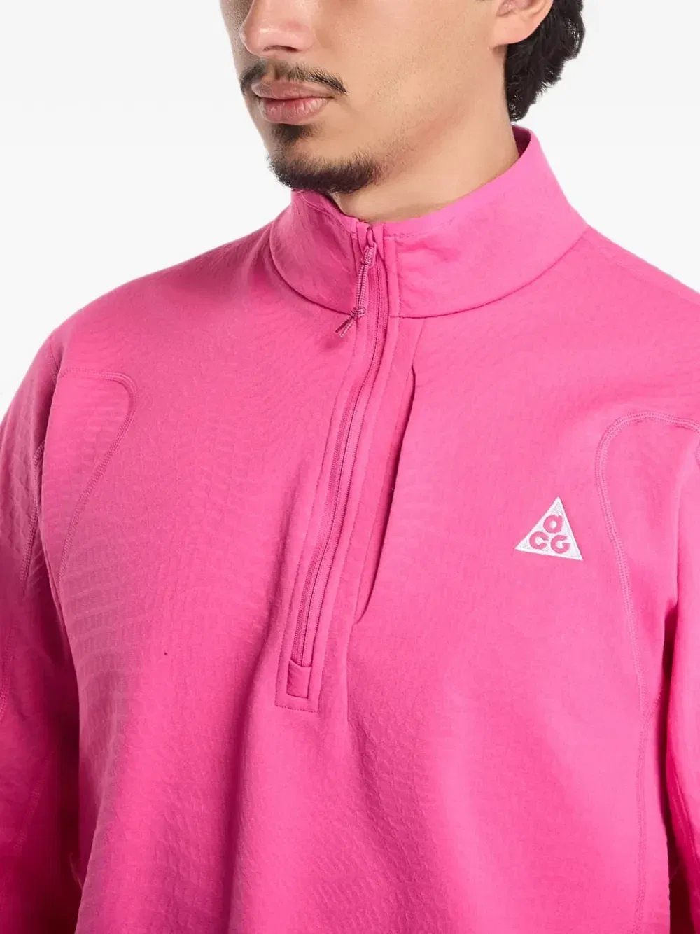 ACG Wolf Grid Therma-FIT походная футболка на молнии до середины груди Nike, розовый — фото 4