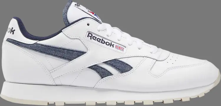 

Кроссовки classic leather 'white denim' Reebok, белый