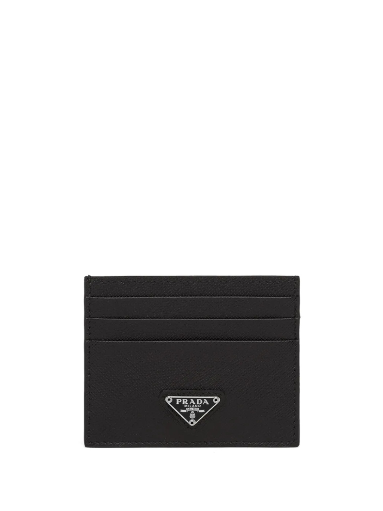 

Prada картхолдер с металлическим логотипом, черный