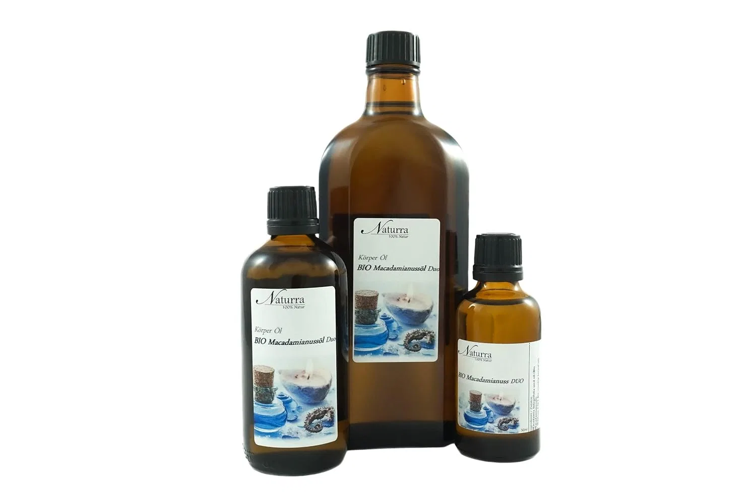 Набор масел для лица и тела, Naturra, 50 мл, Organic Macadamia Nut Oil, Organic Olive Oil — фото 3