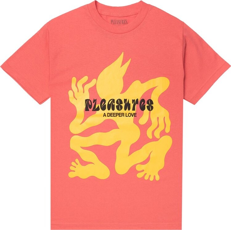 

Футболка Pleasures BMPS T-Shirt 'Coral', оранжевый