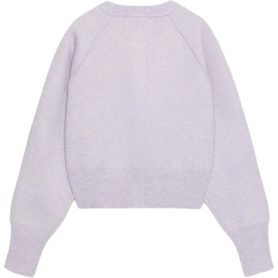 Женский кардиган с круглым вырезом Light Purple ZARA — фото 3
