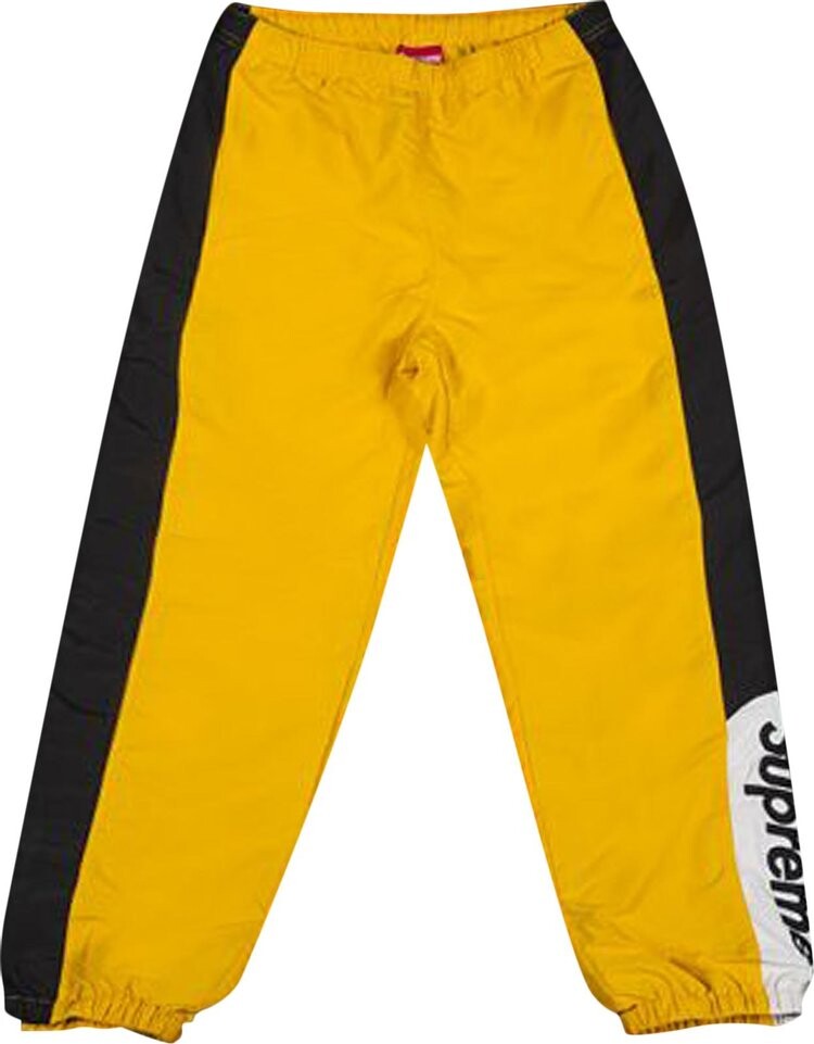 Брюки Supreme Side Logo Track Pant 'Gold', золотой
