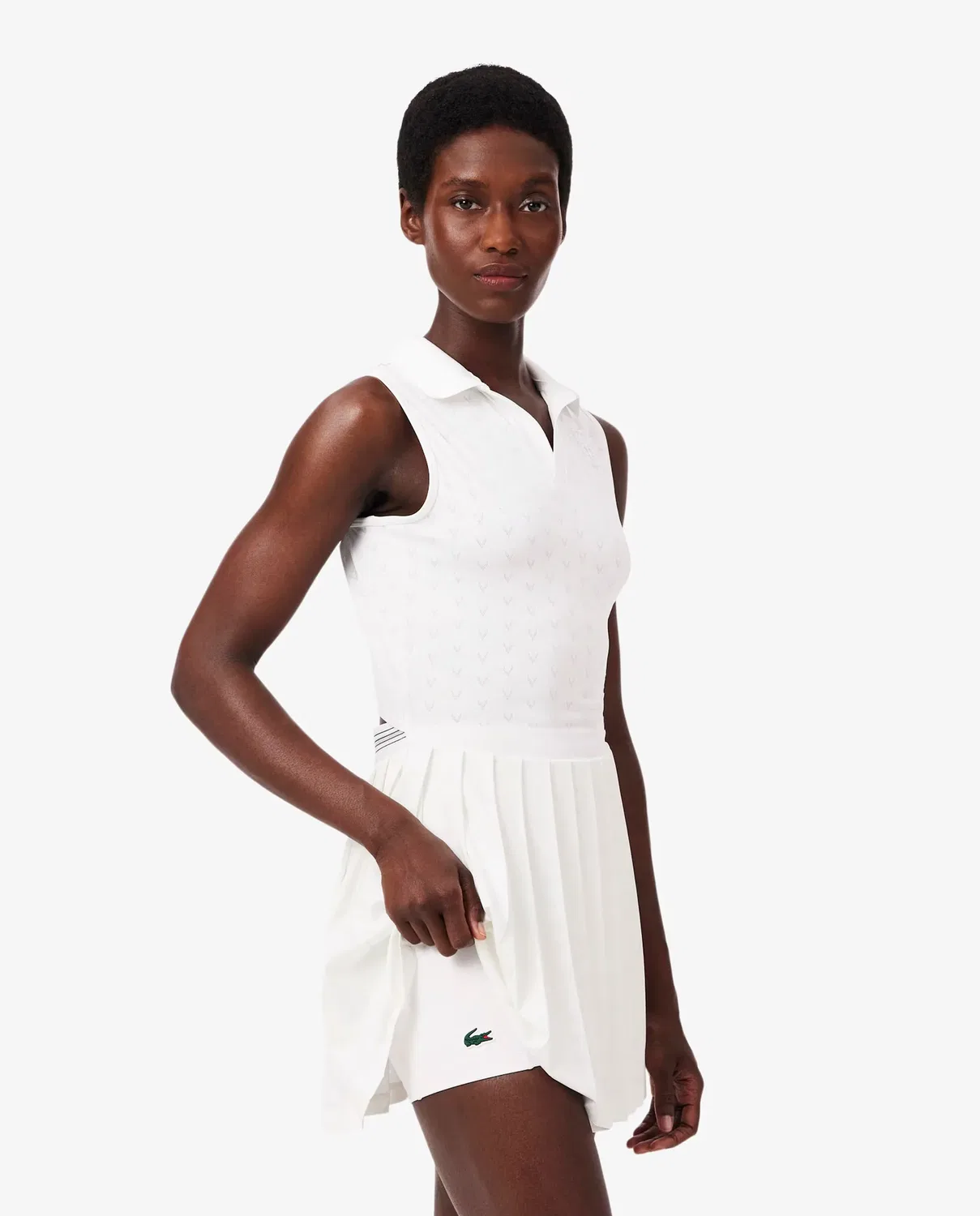 Платье Lacoste Heritage Ultra-Dry Blanco — фото 3