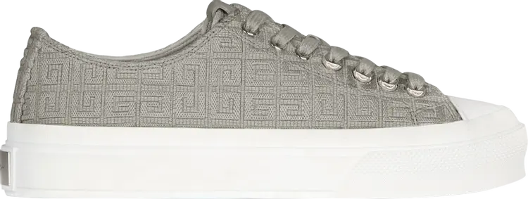 Кроссовки Givenchy Wmns City 4G Embroidered - Storm Grey, серый