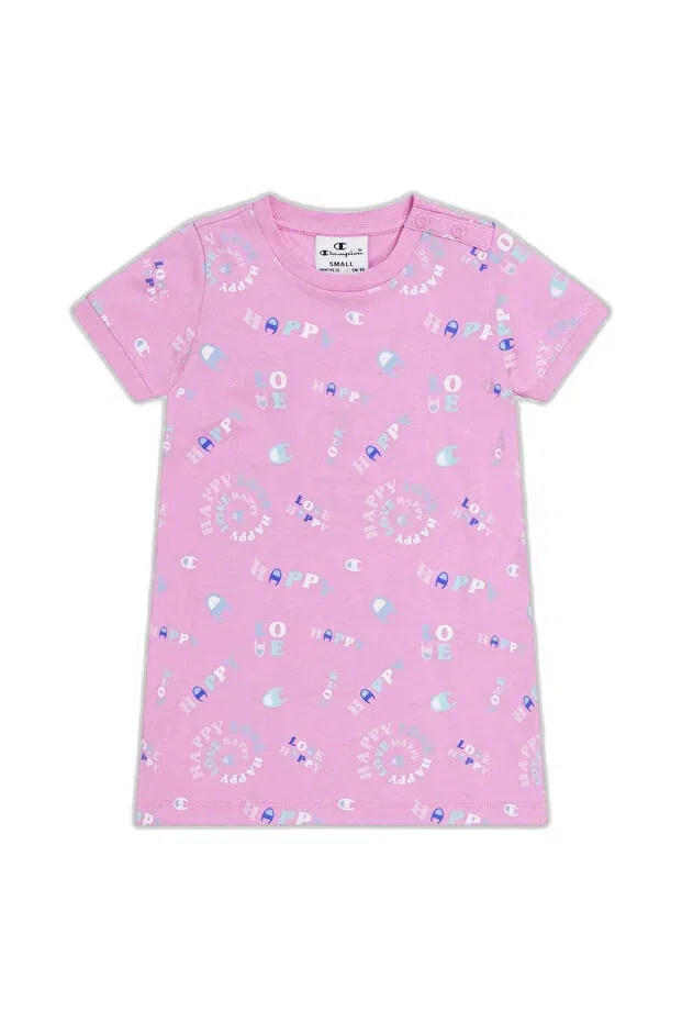 Детская футболка для девочек с принтом Champion, Multicolored
