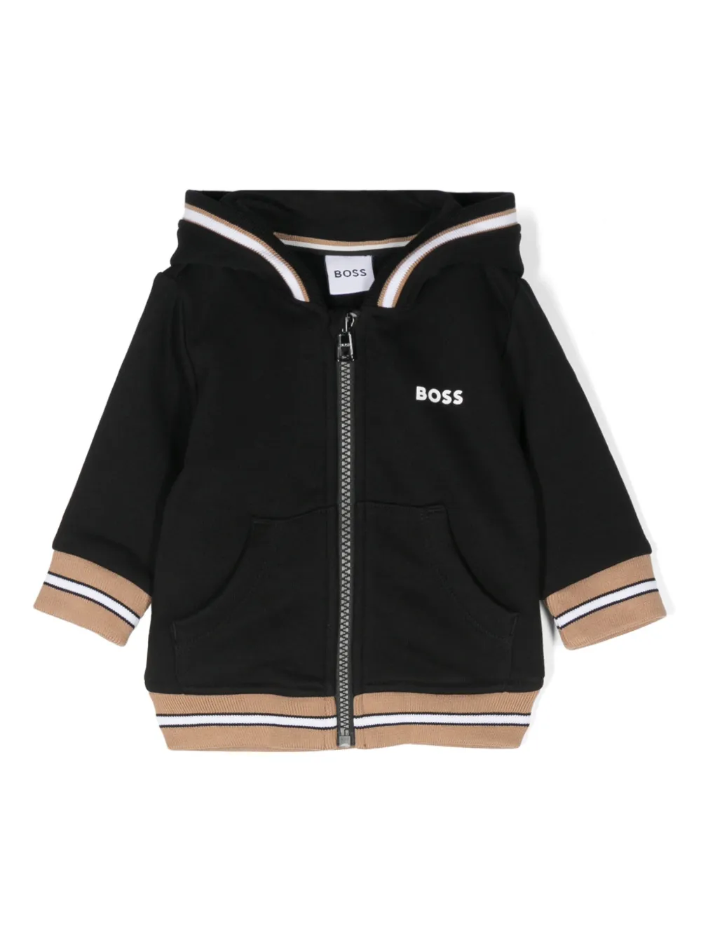 

Худи с логотипом BOSS Kidswear, черный