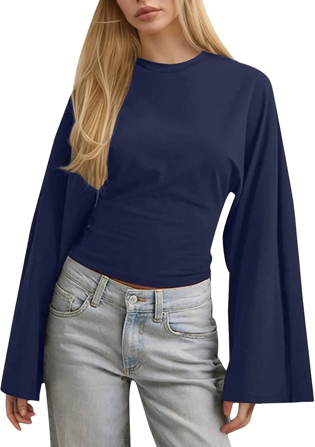Женская футболка с утяжкой на талии Henley Shirt, Dark Blue