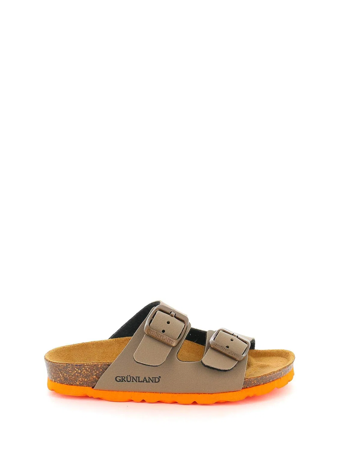 Детские тапочки для мальчиков Grunland SINT BAMB SLIPPER GRÜNLAND il benessere è naturale, Taupe Orange