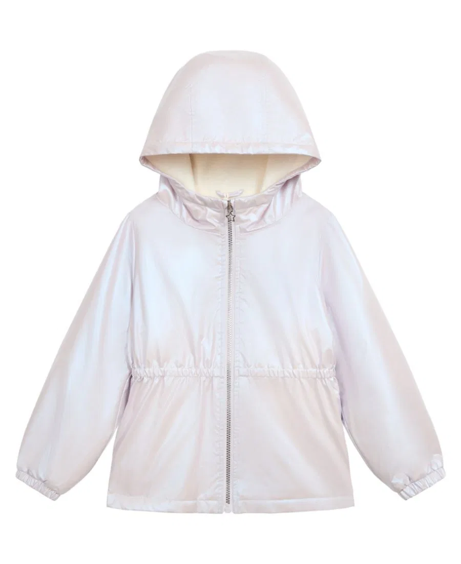 Детская куртка-анорак с фольгированным принтом, модель Foil Midweight Anorak Jessica Simpson, Purple