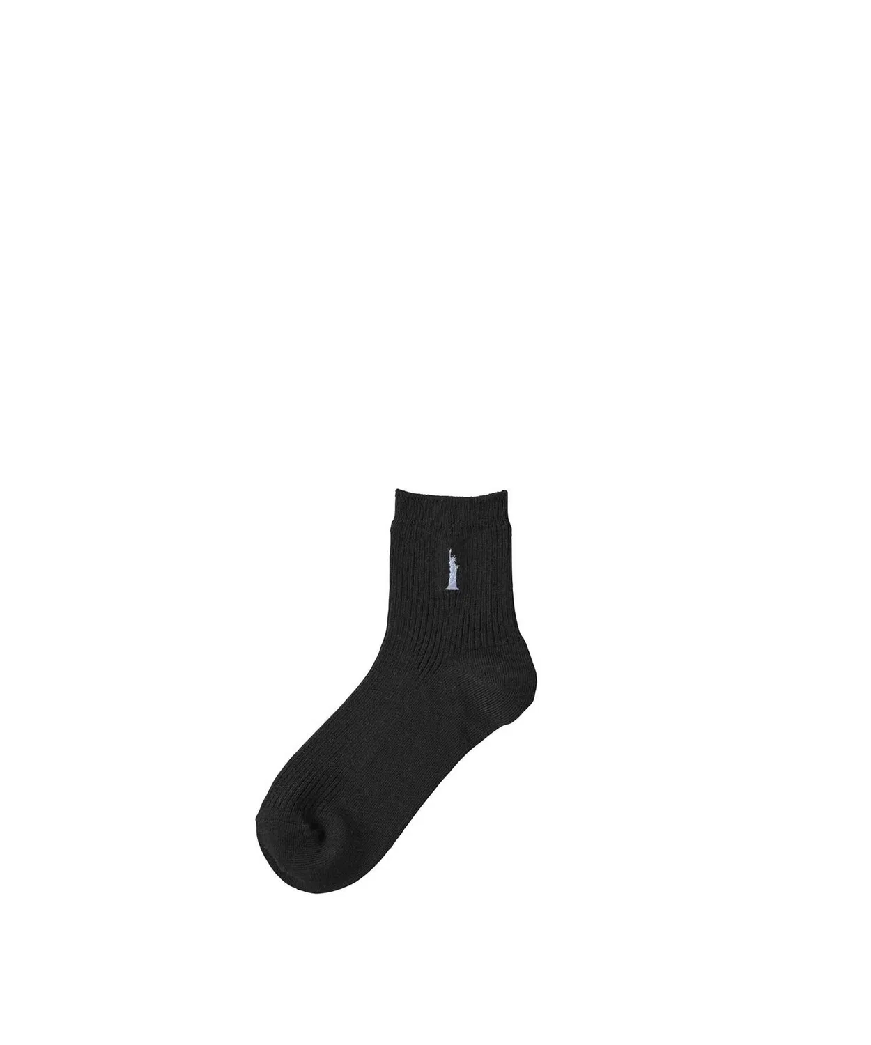 Детские носки с двусторонней вышивкой, 13 см, модель EASTBOY, Black/Blue