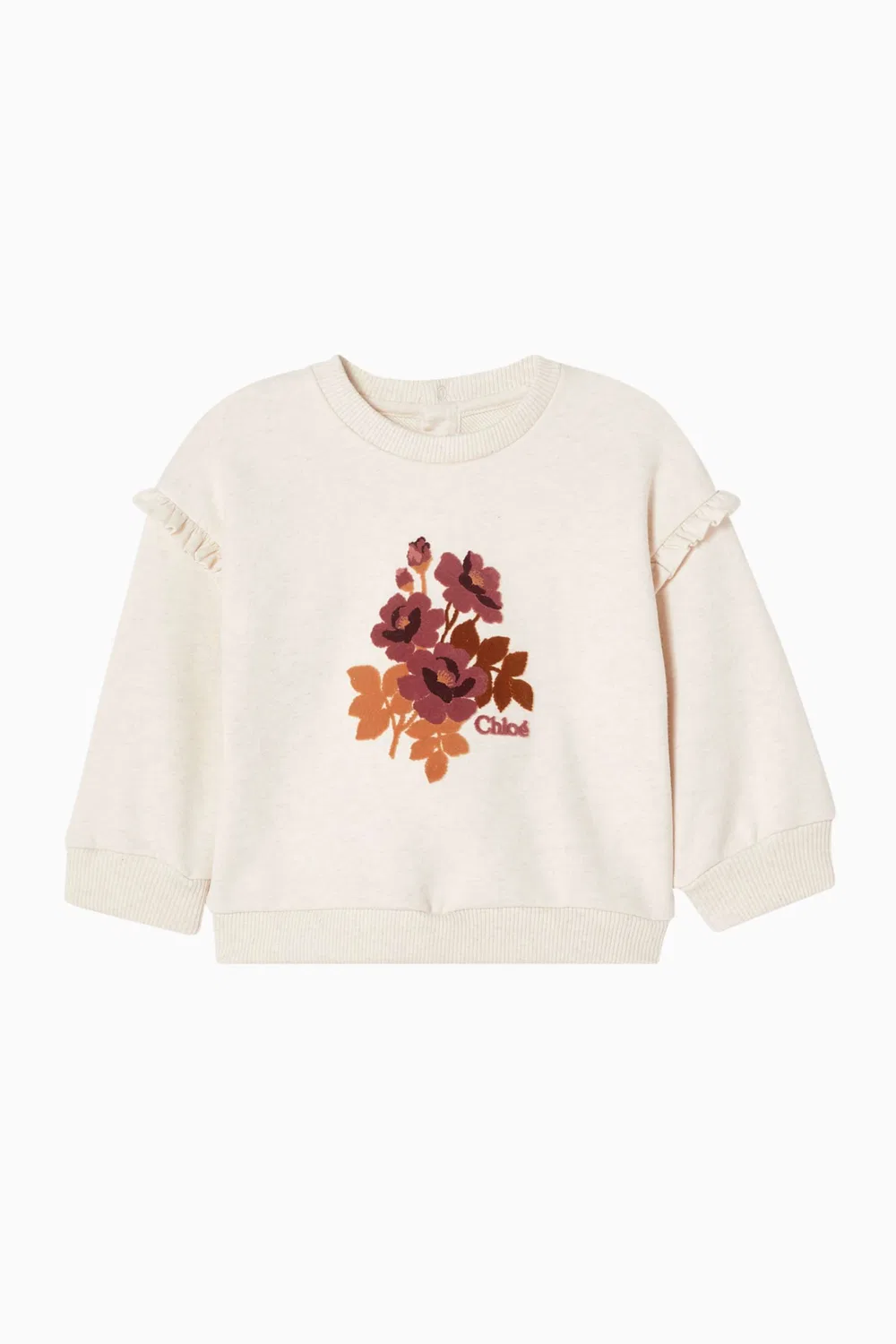Свитшот с воланами хлопковый Chloé