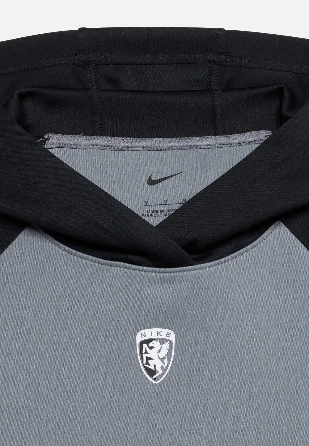 Толстовка Multi Renew унисекс - худи Nike Performance, Smoke Grey/Black — фото 3
