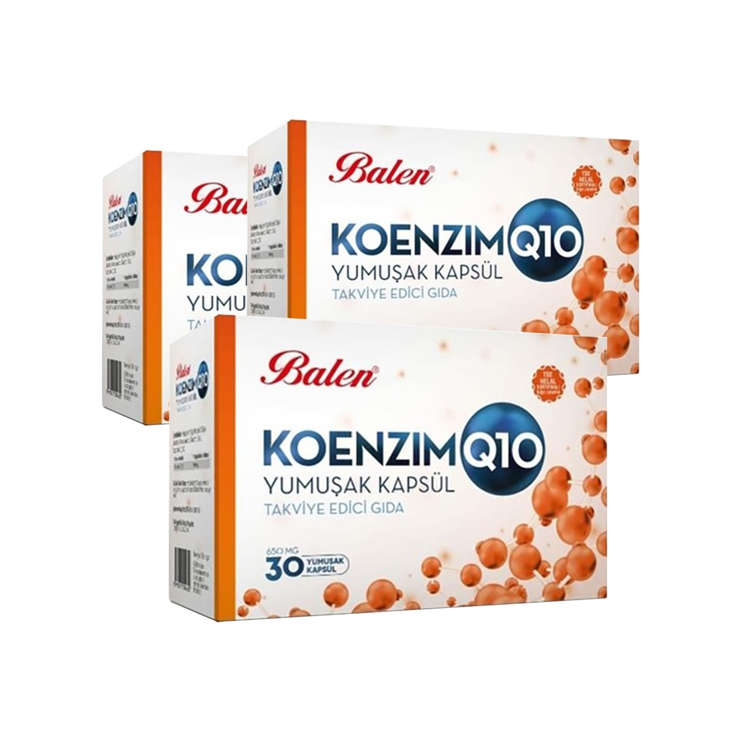 

Коэнзим Q10 Balen, 30 капсул, 650 мг, 3 штуки