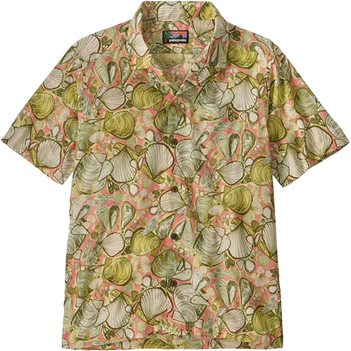 Мужская рубашка с коротким рукавом Tidal threads shirt Patagonia, Shelly Shelly: Mellow Melon