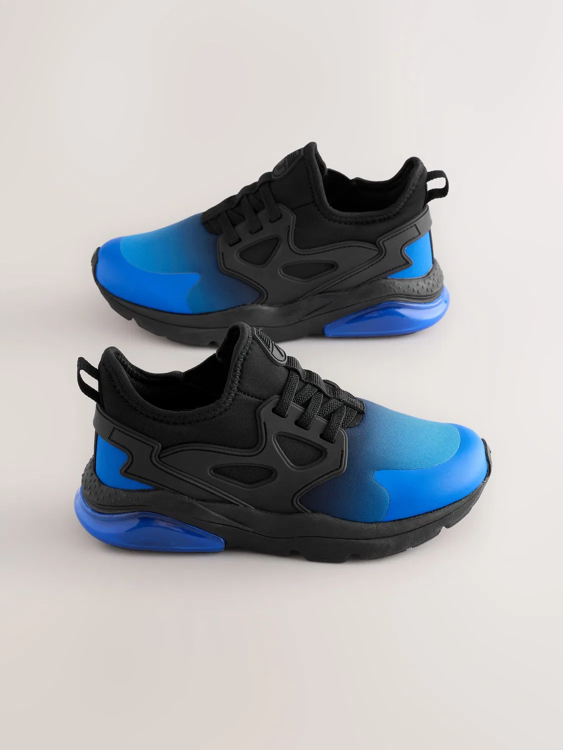 Кроссовки на эластичных шнурках Next, Black Blue Ombre — фото 3