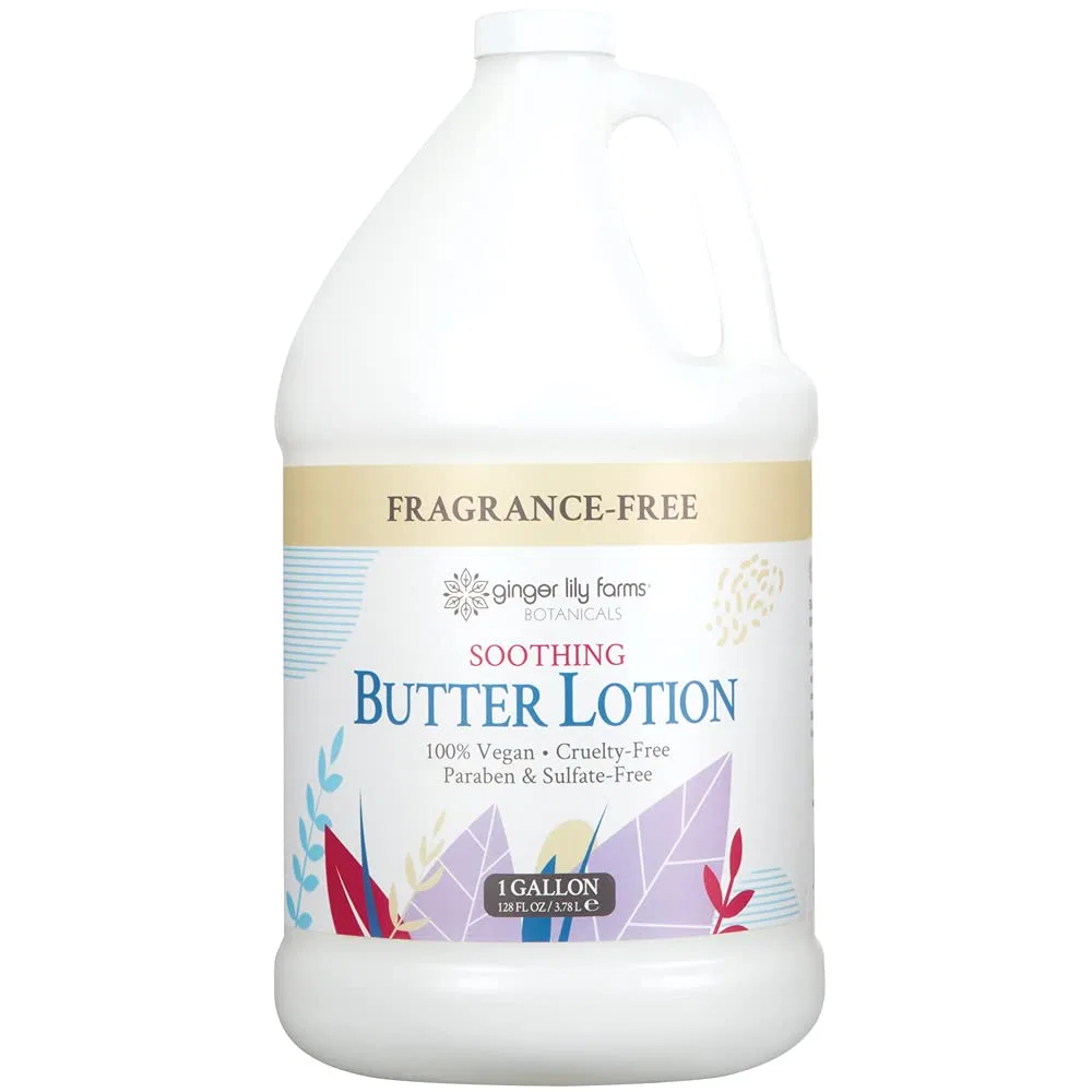 Лосьон для тела Body Butter 1.5 Gallon, без отдушки, Ginger Lily Farms