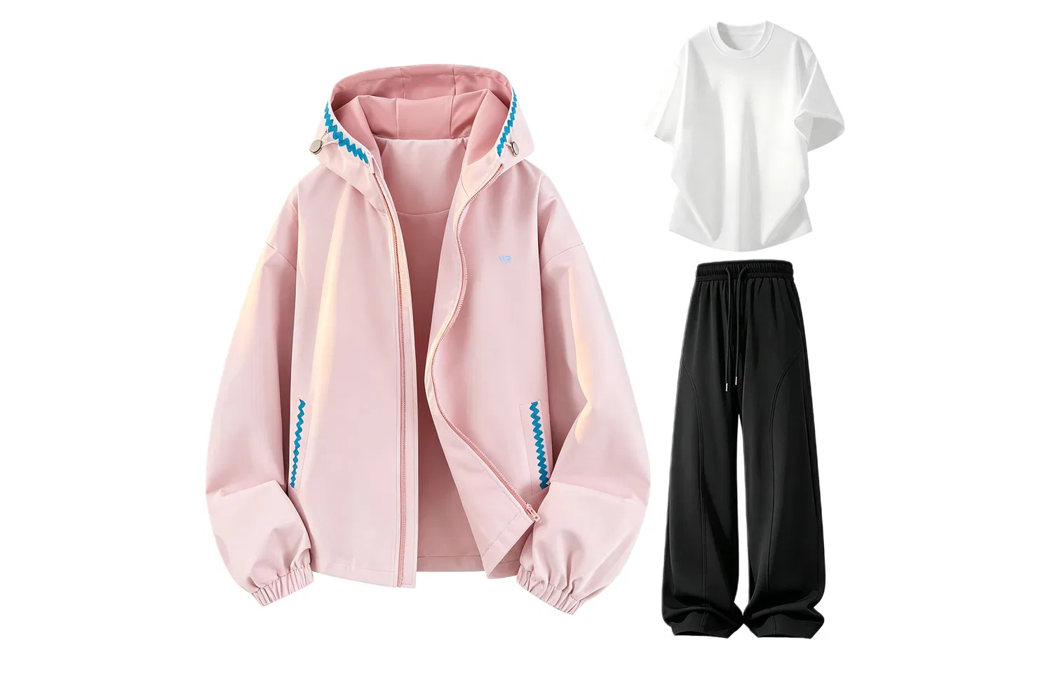 Детский ветрозащитный комплект с капюшоном Windbreaker Jacket & Pants Sets WARRIOR