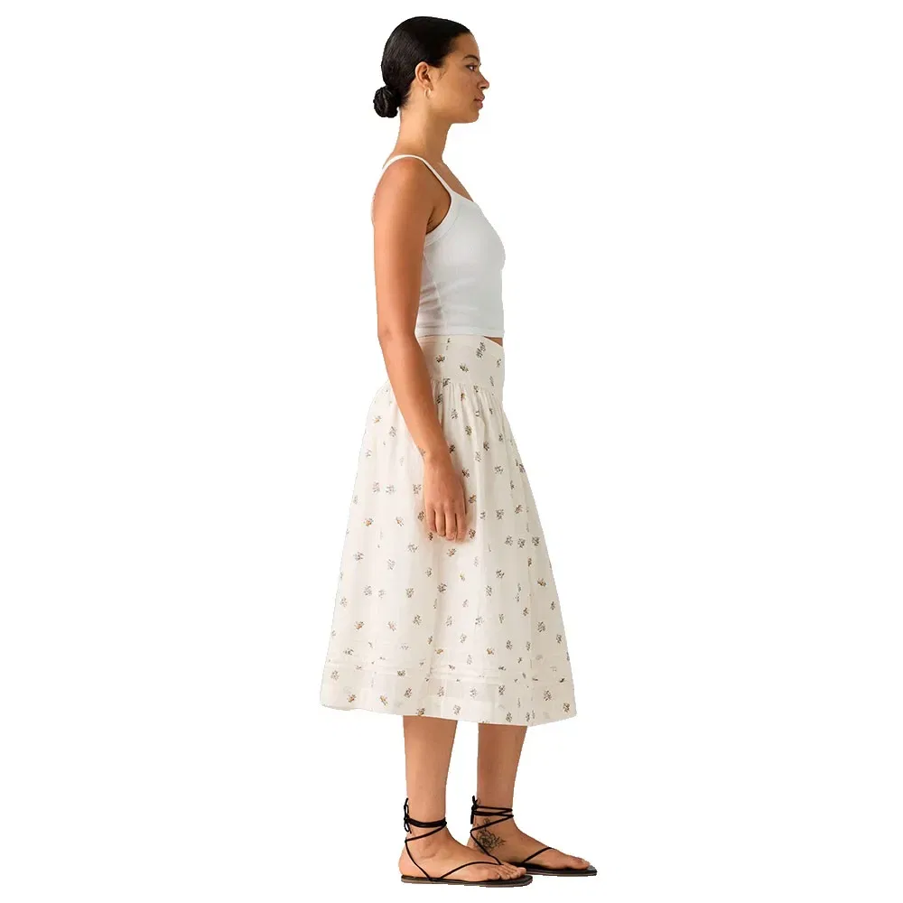 Женская юбка миди хлопковая Brionna Levi's, White — фото 4
