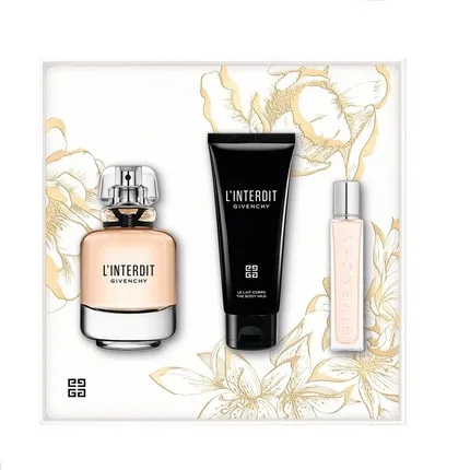 Парфюмерный набор Givenchy L'Interdit Eau De Parfum, 80 мл + 74 мл + 125 мл + миниатюра