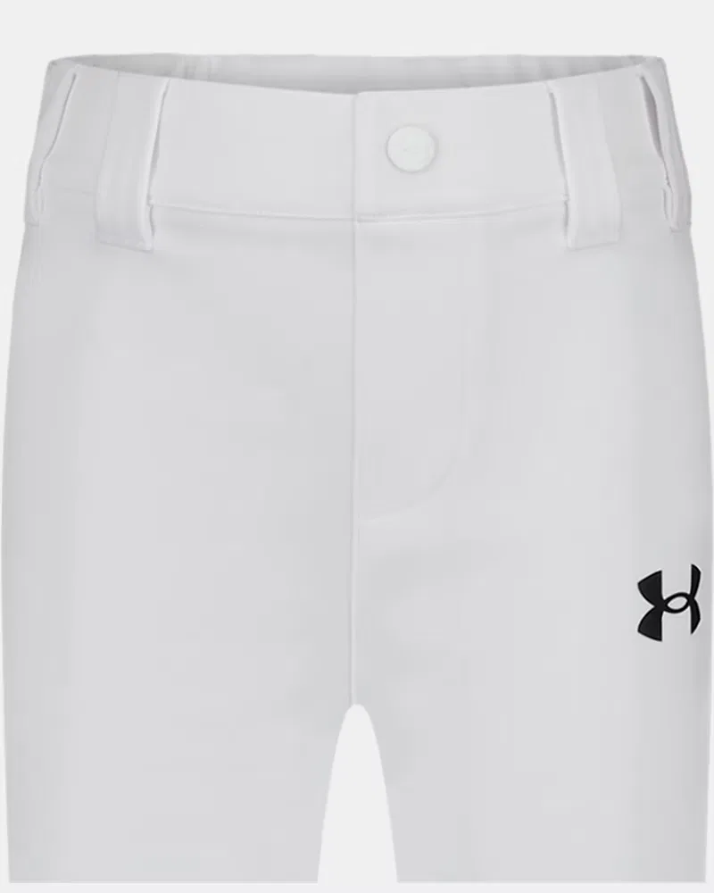 Брюки для бейсбола 68,5 см с влагоотводящей тканью UA Baseball UnderArmour, White/Black — фото 2
