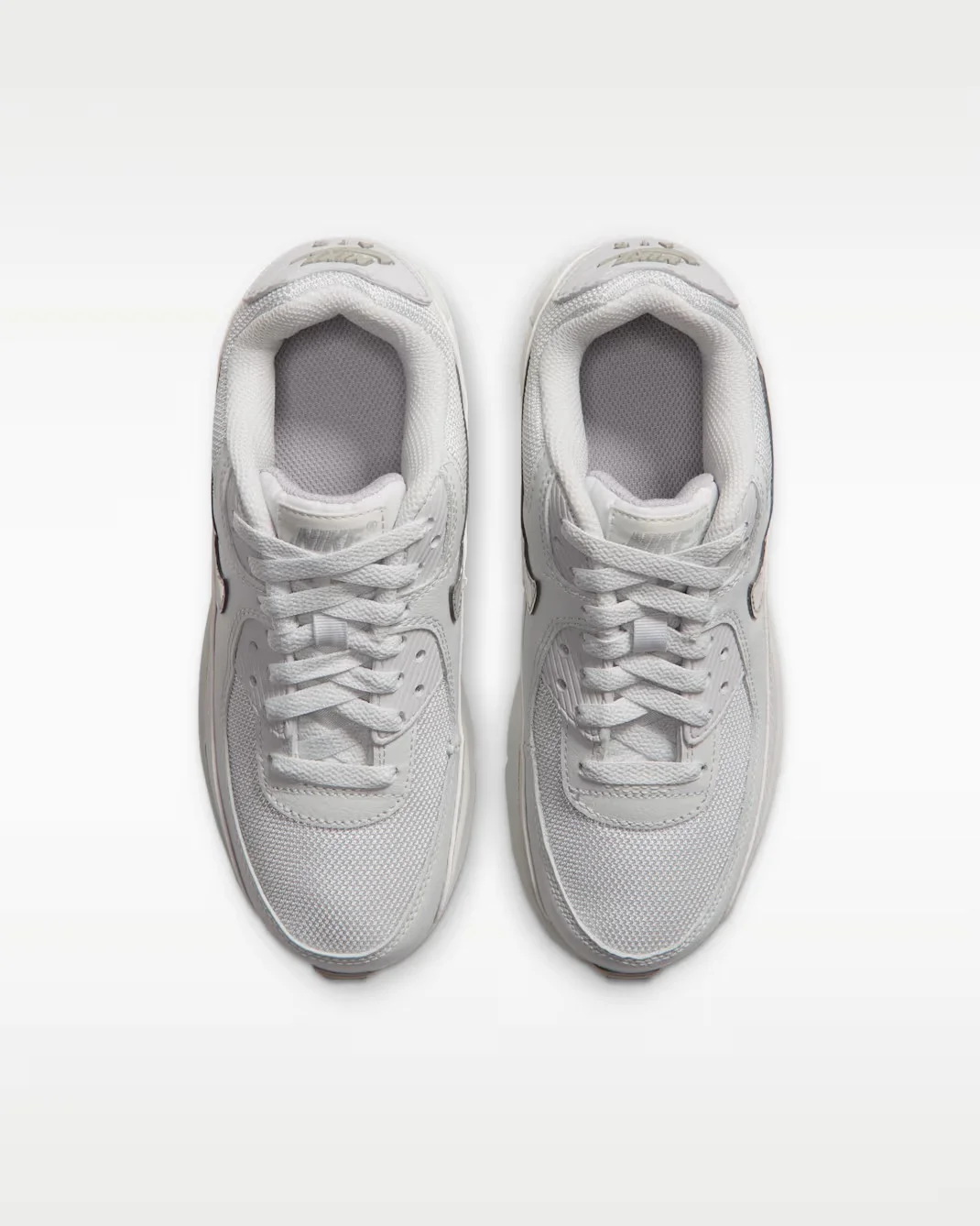 Кроссовки подростковые Nike Air Max 90, светло-серый — фото 3