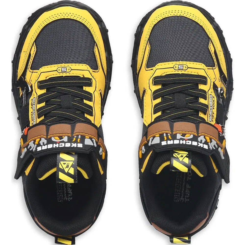 Детские кроссовки Mega-Flex Lite Tuff Toolz Skechers, Yellow/Black — фото 4