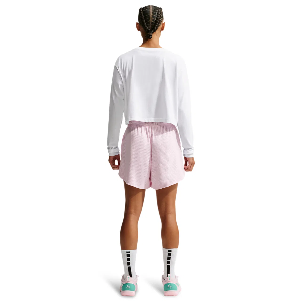 Женская футболка с длинным рукавом A'Ja LS Tee Nike, White — фото 4