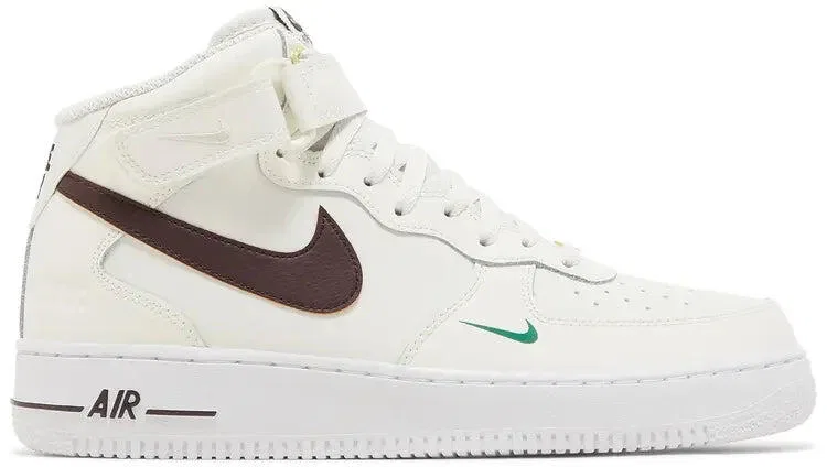 Детские кроссовки с высоким верхом Air Force 1 Mid '07 LV8 40th Nike, Sail Malachite
