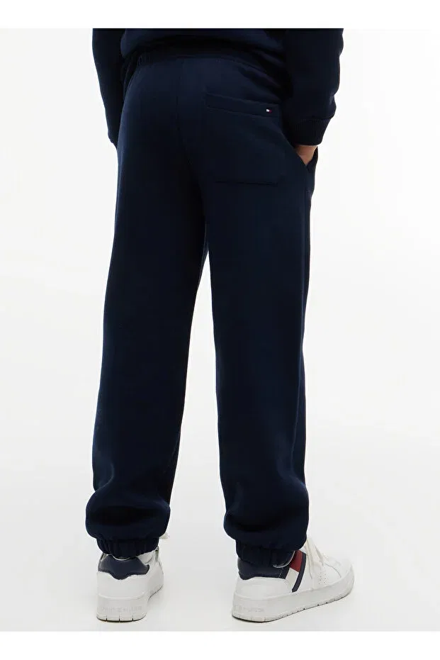 Детские спортивные штаны для мальчиков с широкой штаниной Heritage Flag Sweatpants Tommy Hilfiger, Dark Night Navy — фото 4