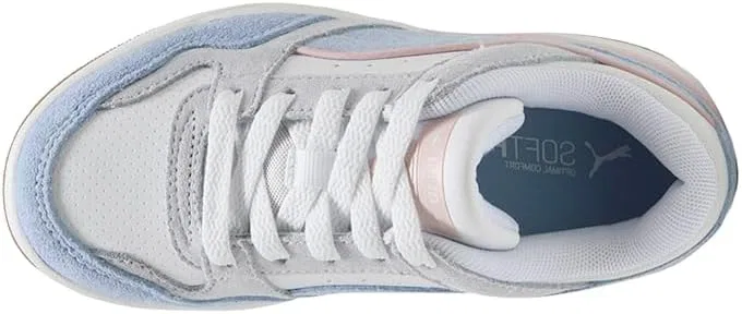 Детские кроссовки для девочек с шнуровкой Rebound Retro PUMA, Blue — фото 4