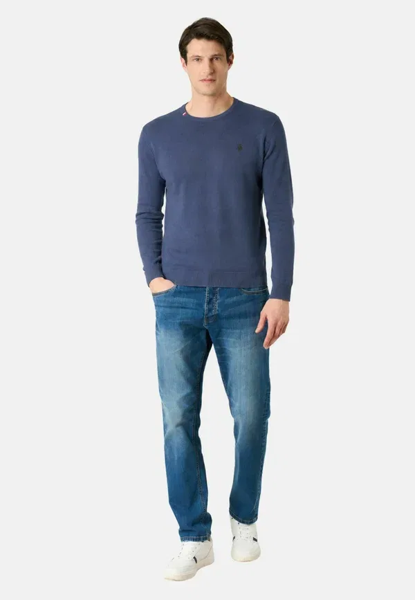 Свитер из хлопка Burt pullover U.S. Polo Assn., avio, цвет avio — фото 2
