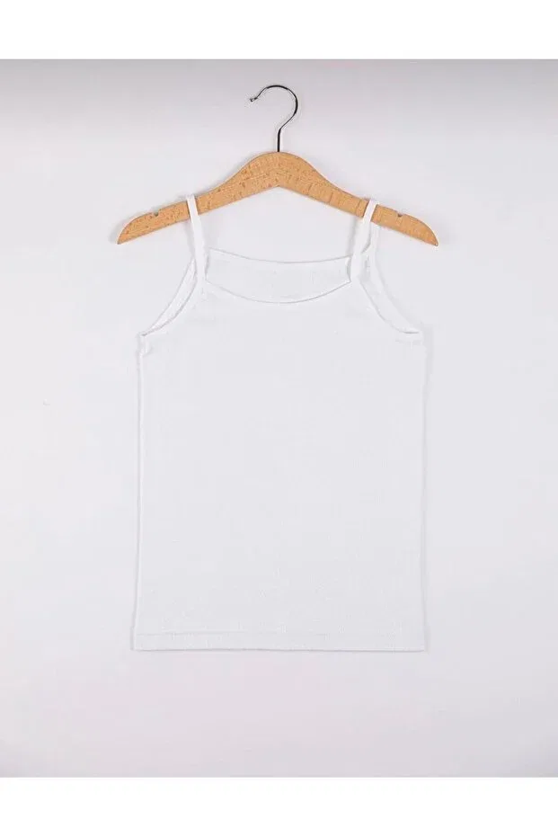 Детский комплект маек для девочек с бретельками-спагетти Morelove, White