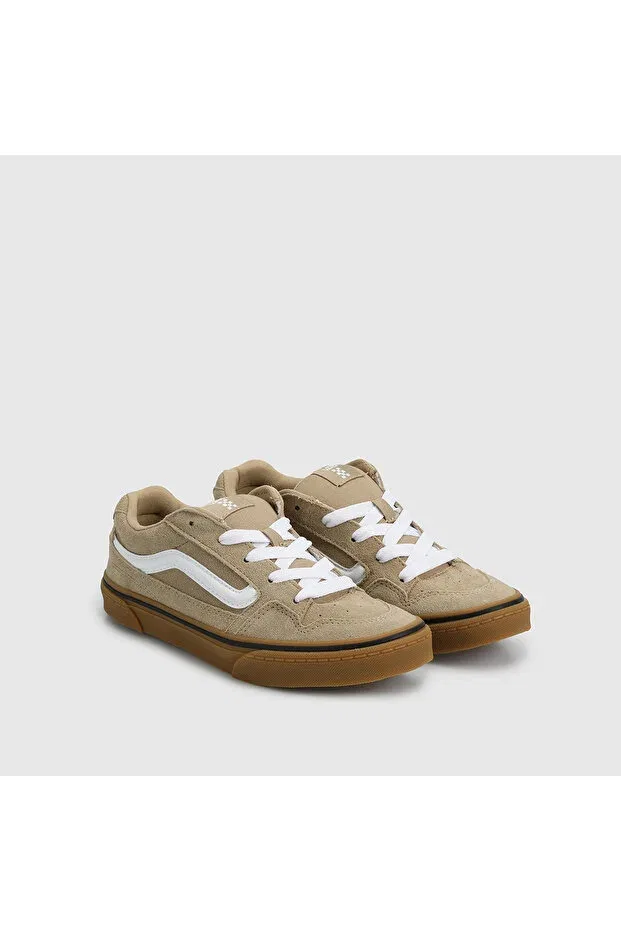 Детские кроссовки для девочек текстильные Caldrone kids Vans, Beige — фото 2