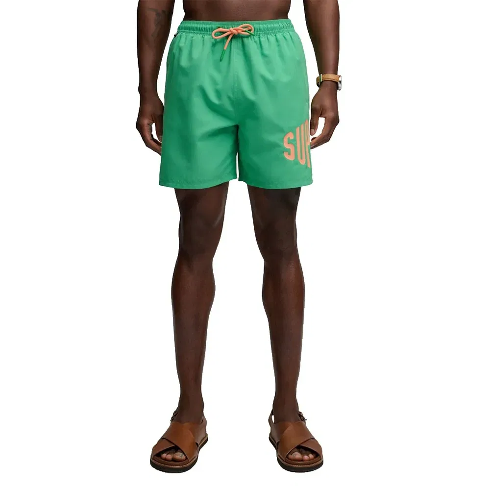 Мужские плавки с принтом Printed Logo 16 Superdry, Green
