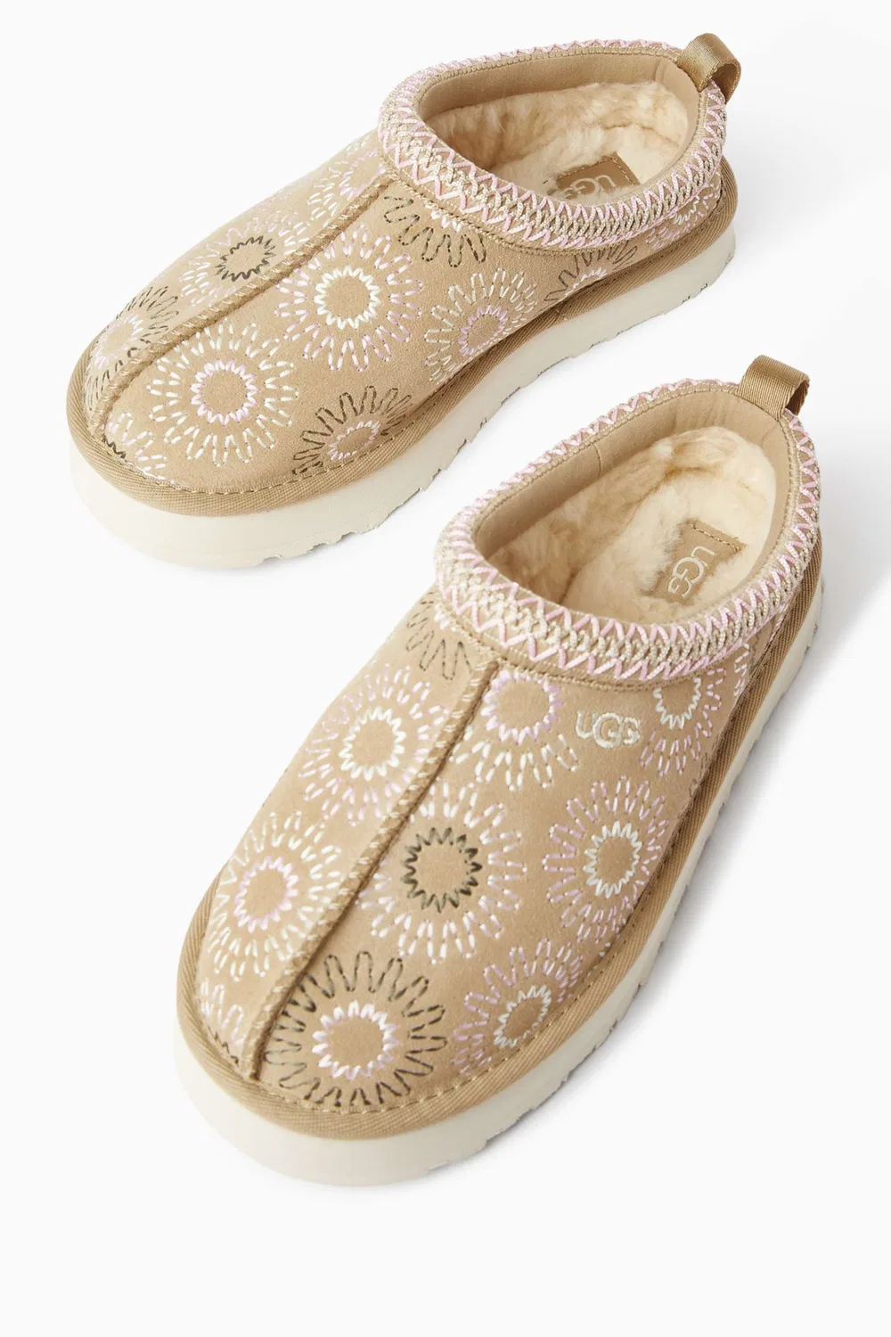 Тапочки UGG Tazz Sun Stitch, желтый — фото 2