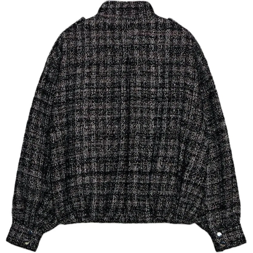 Женская куртка прямого кроя с воротником-стойкой Black/Nude ZARA, Black/Nude — фото 3